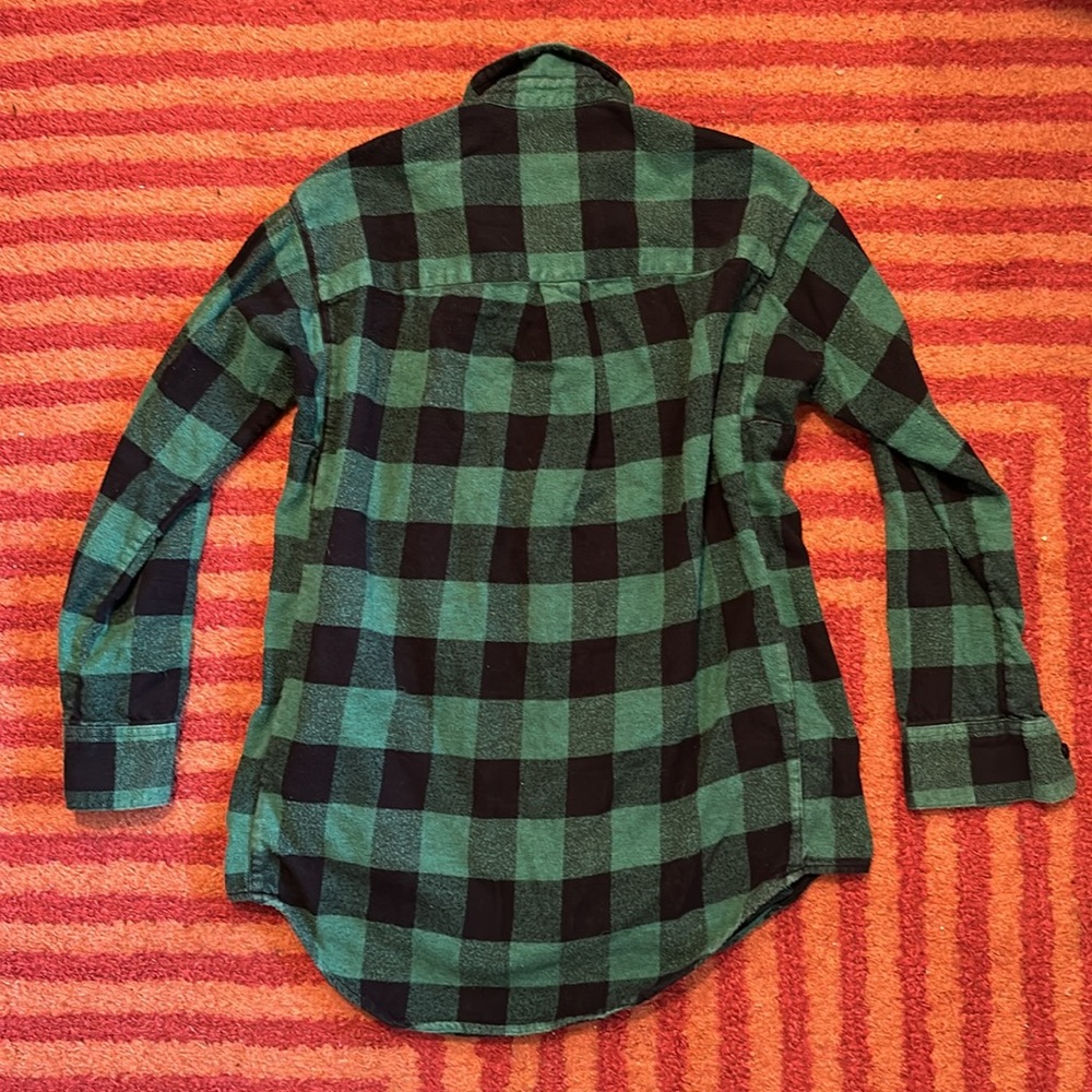 💚 MADEWELL Sunday Flannel *with Pockets!* in Green Buffalo Plaid, Size S… - Picture 5 of 11